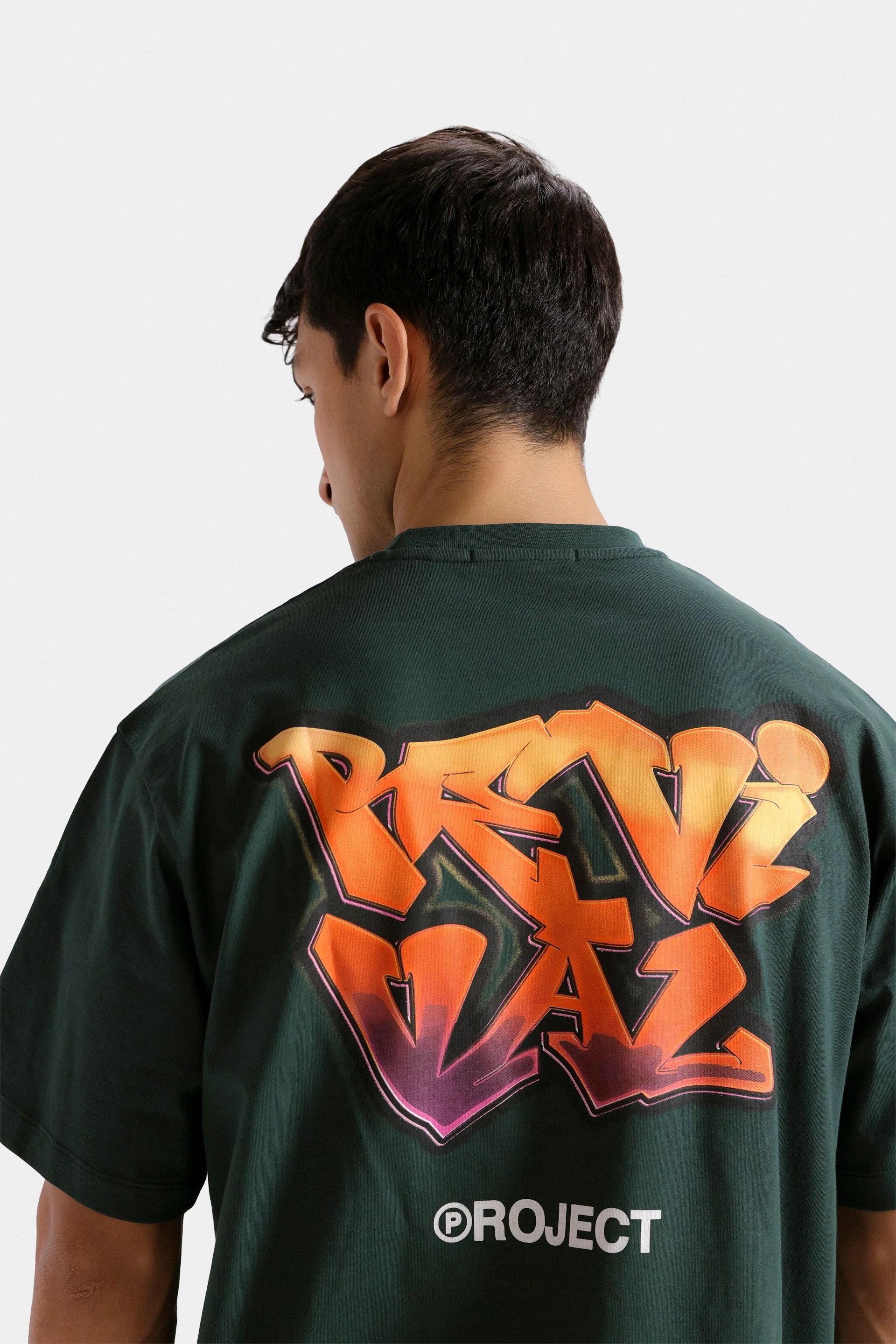 Graphic T-Shirt with Label Patch