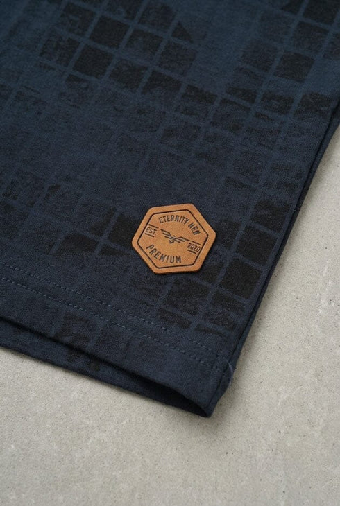 Eternity Premium Men's Grid Check Tee Shirt