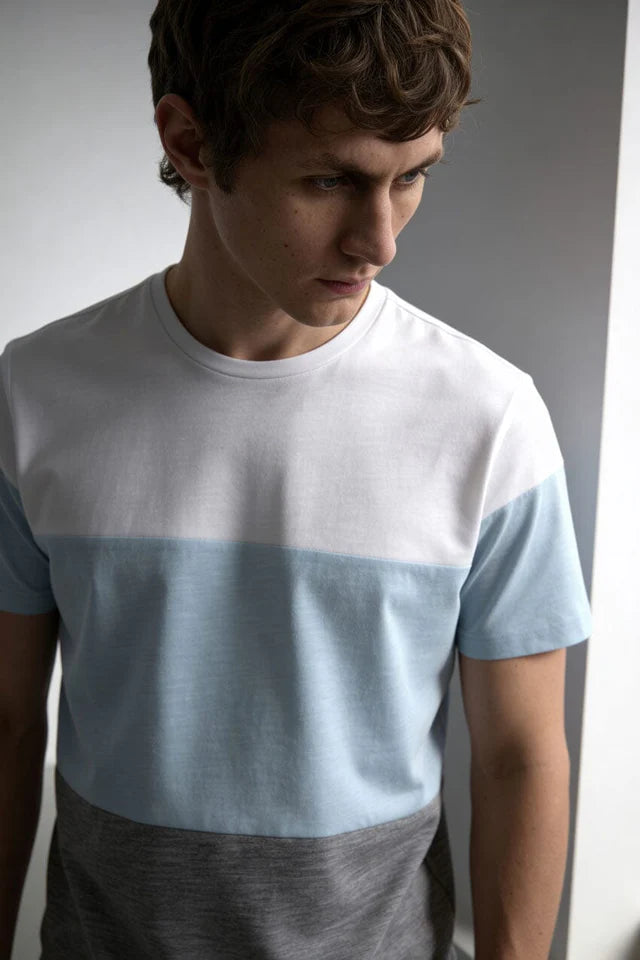 Blend Men's Color Block Tee Shirt