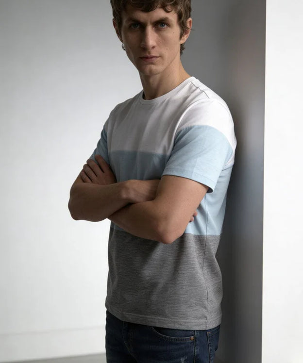 Blend Men's Color Block Tee Shirt