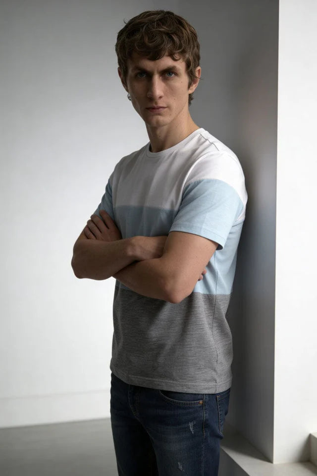 Blend Men's Color Block Tee Shirt