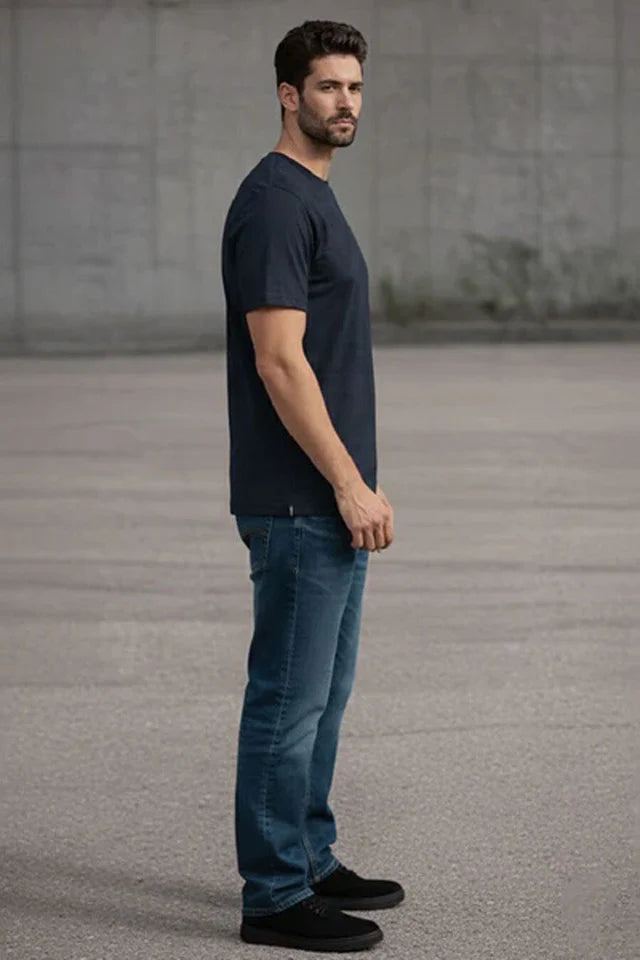 Eternity Premium Men's Grid Check Tee Shirt