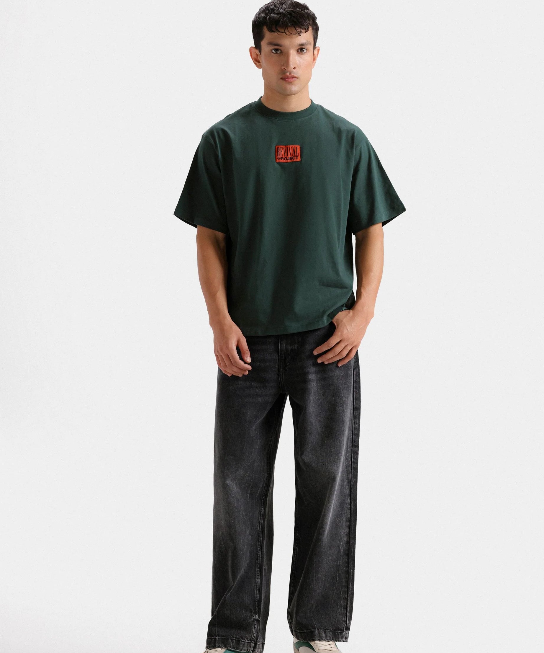 Graphic T-Shirt with Label Patch