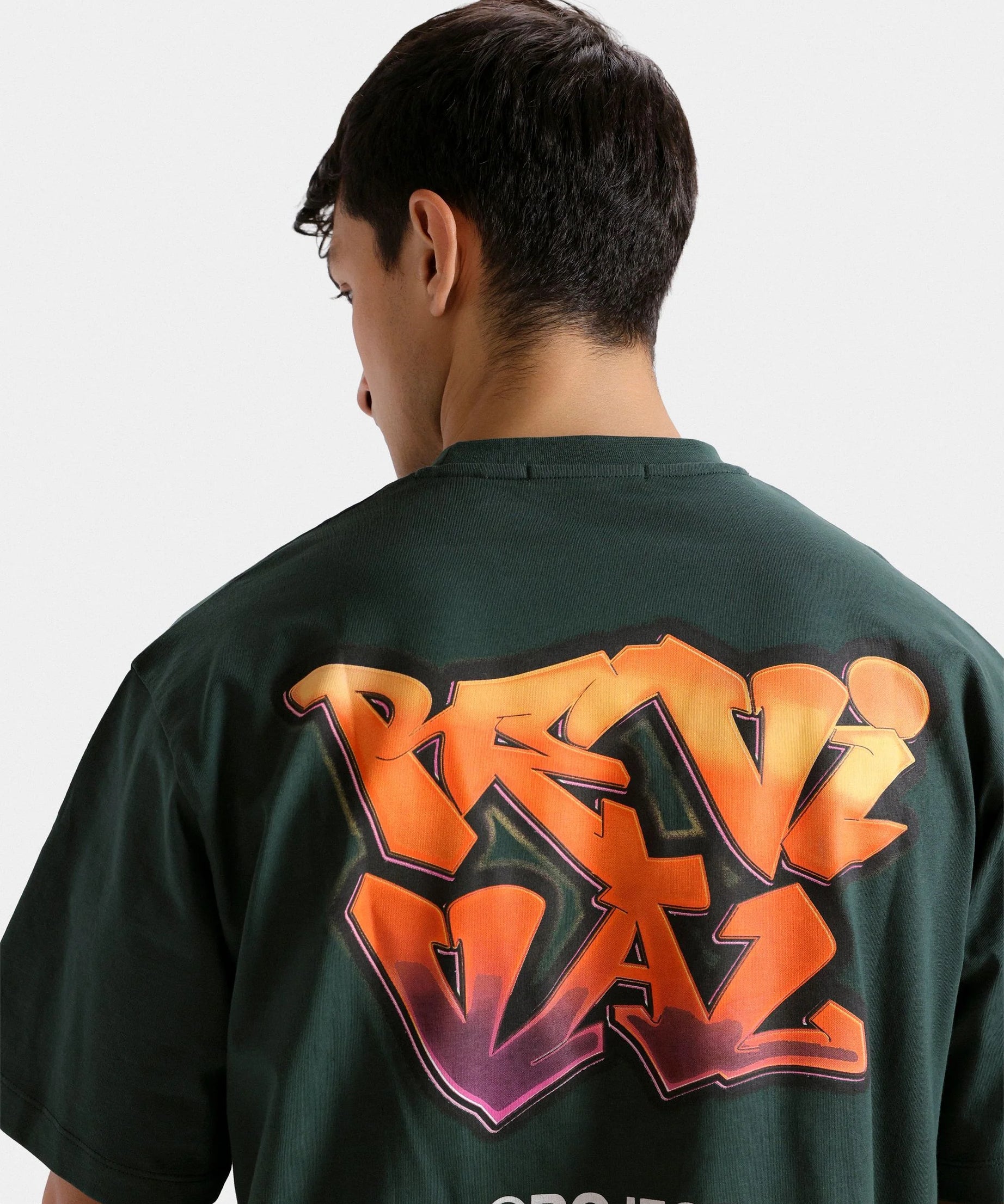 Graphic T-Shirt with Label Patch